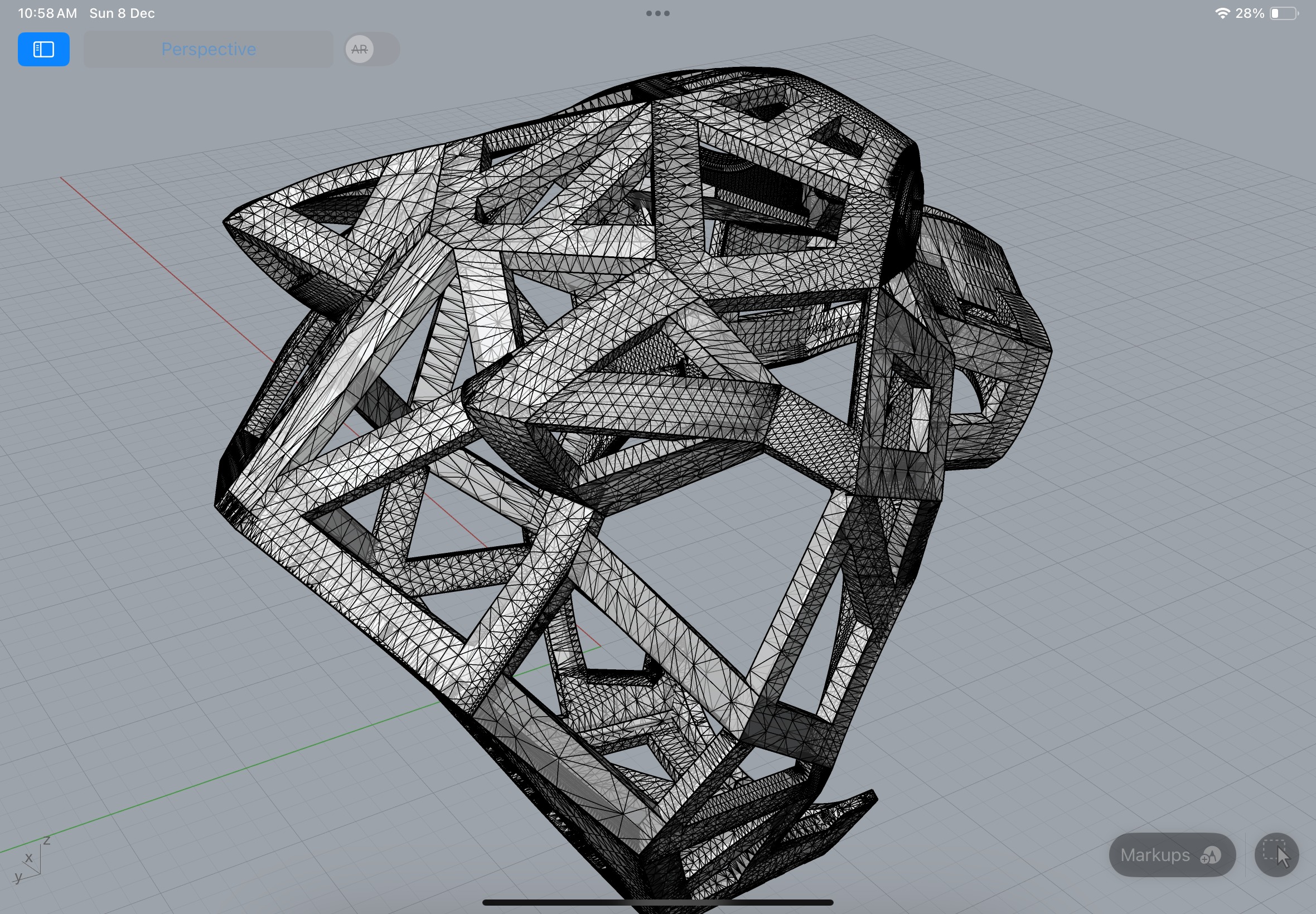 Panther ring CAD  3D print model_12