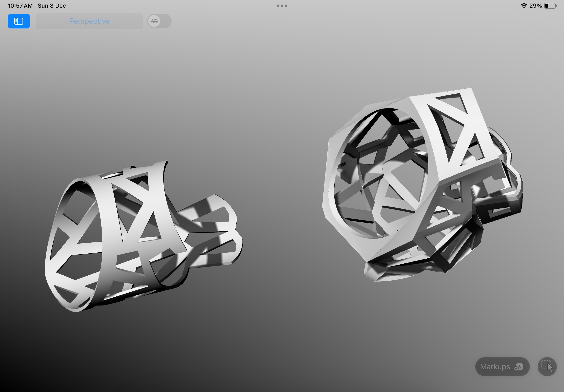 Panther ring CAD  3D print model_11