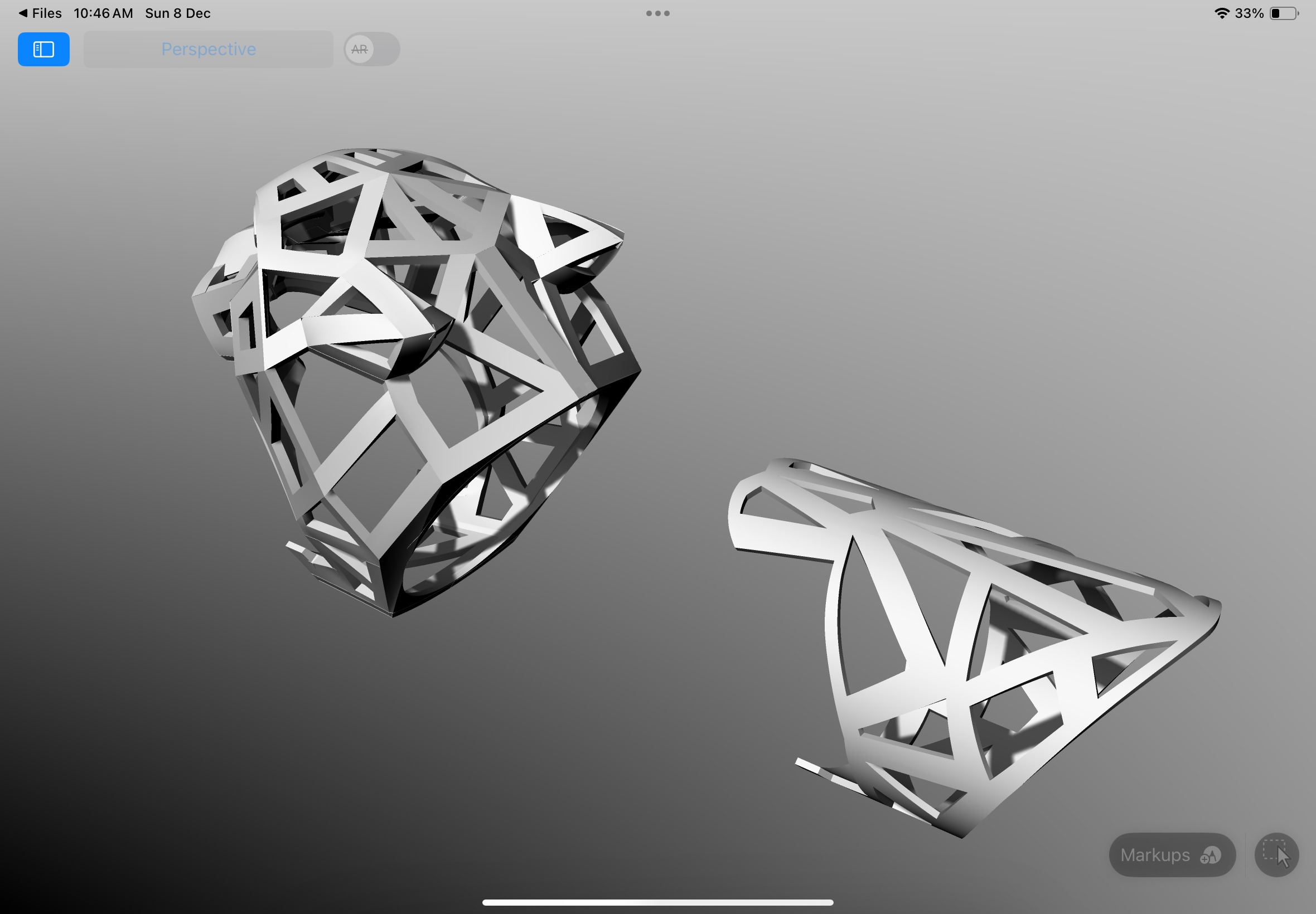 Panther ring CAD  3D print model_2