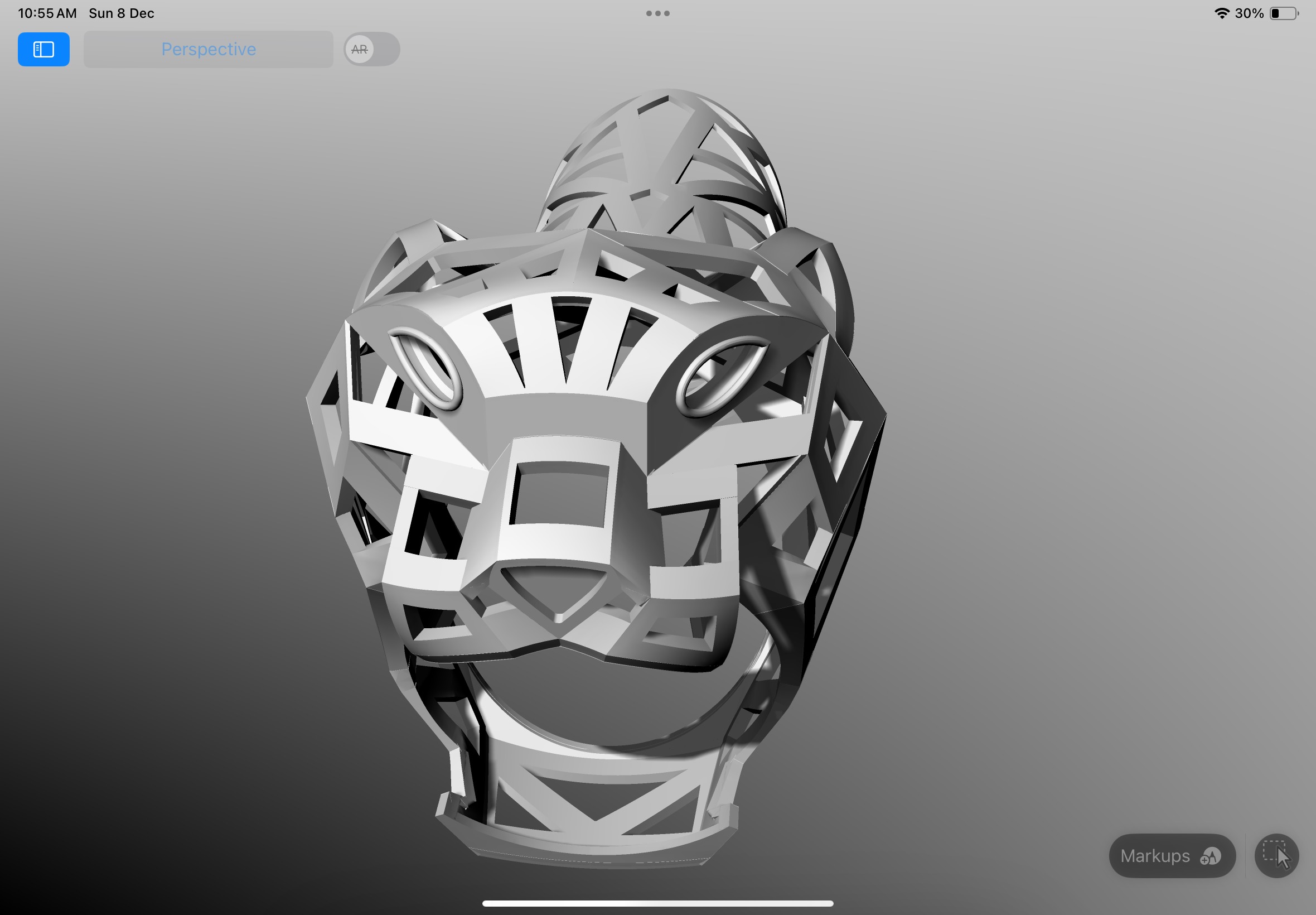 Panther ring CAD  3D print model_4