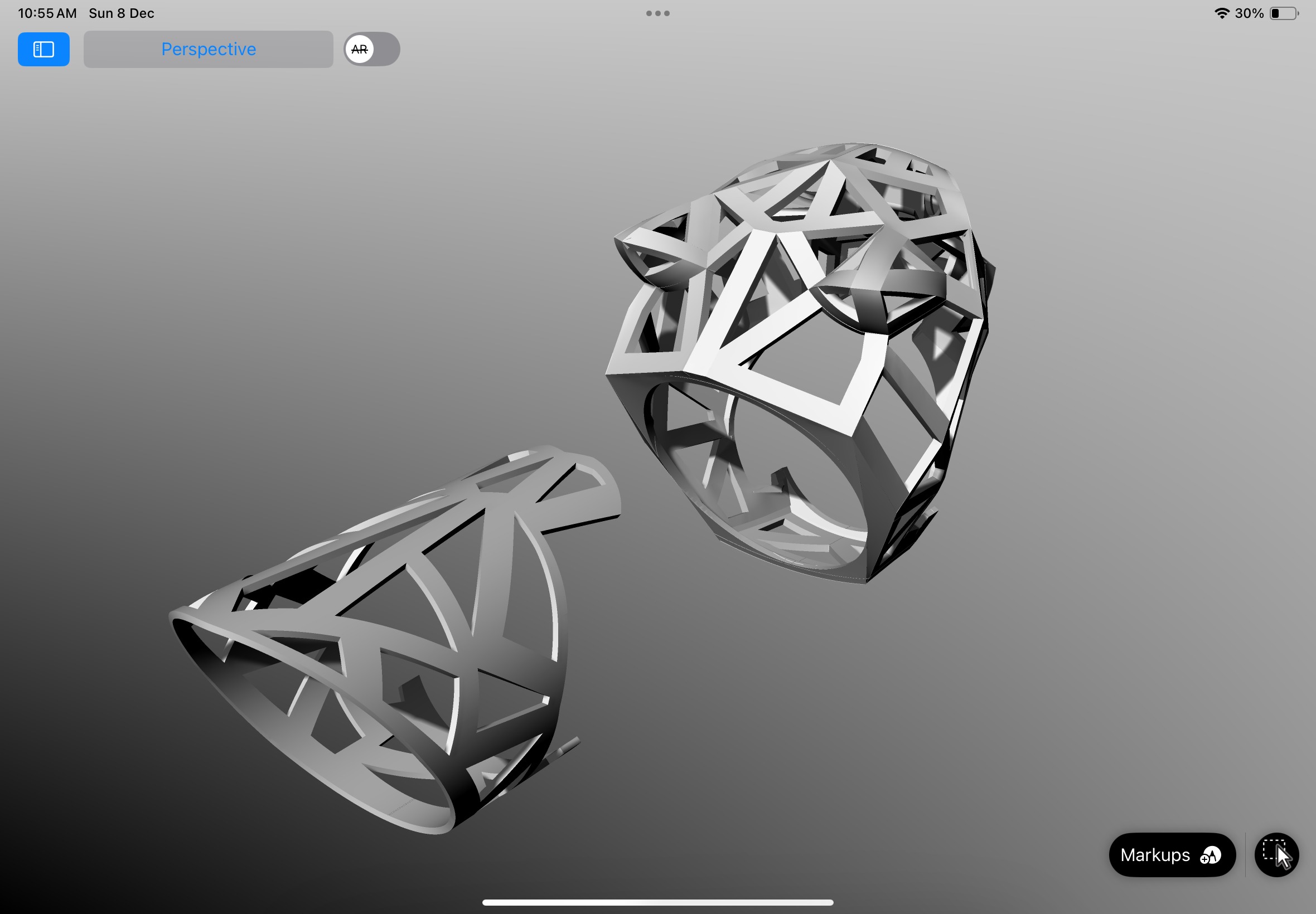 Panther ring CAD  3D print model_6