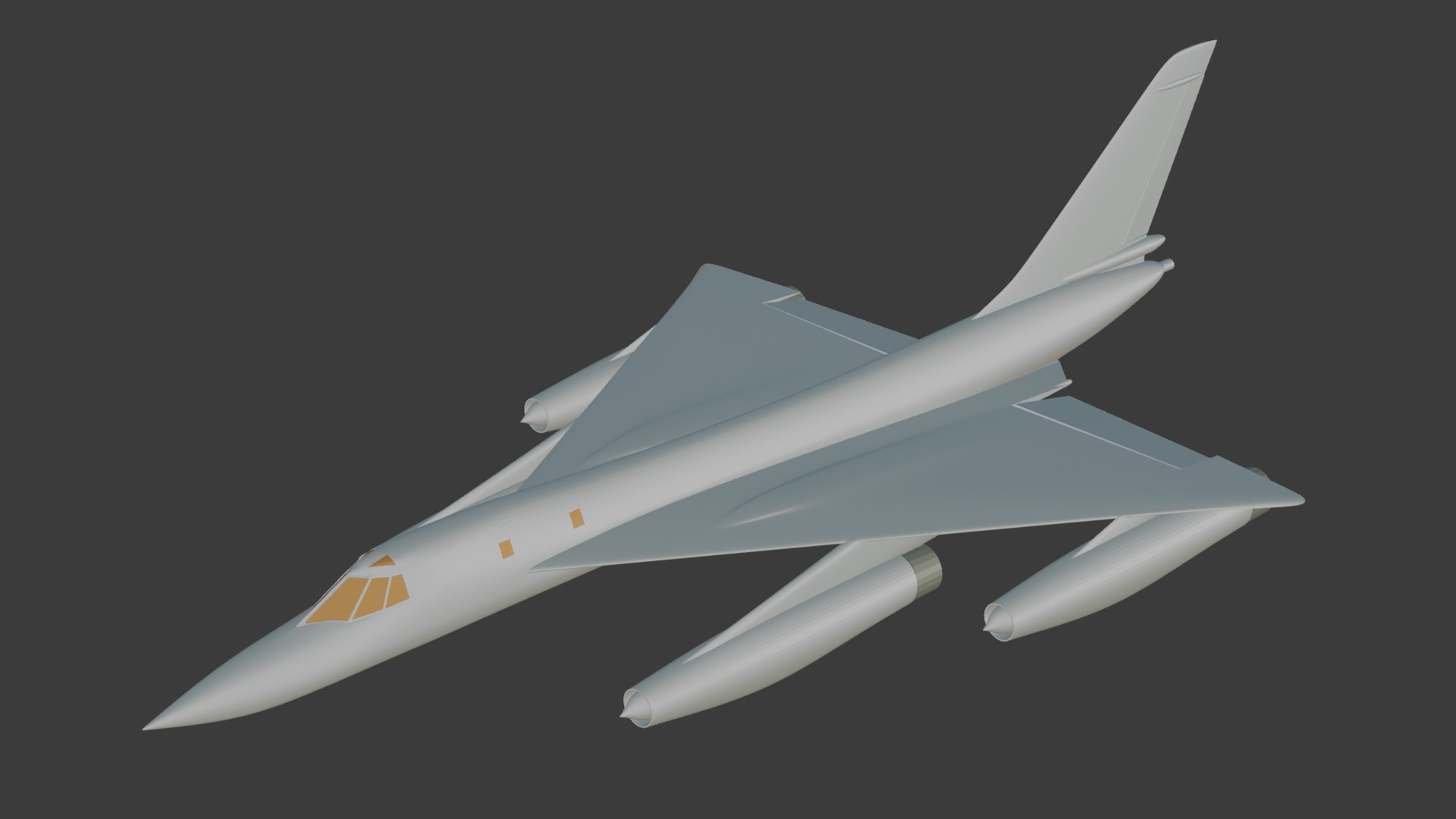 B-58 Hustler 3D print model_1