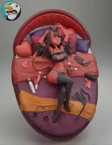 Meru the Succubus 3D print model