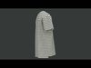 Striped Oversize Tee 3D model_1
