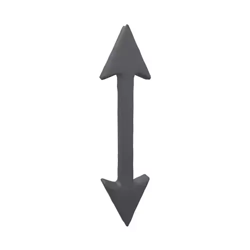 Double Headed Arrow v1 001 Low-poly 3D model