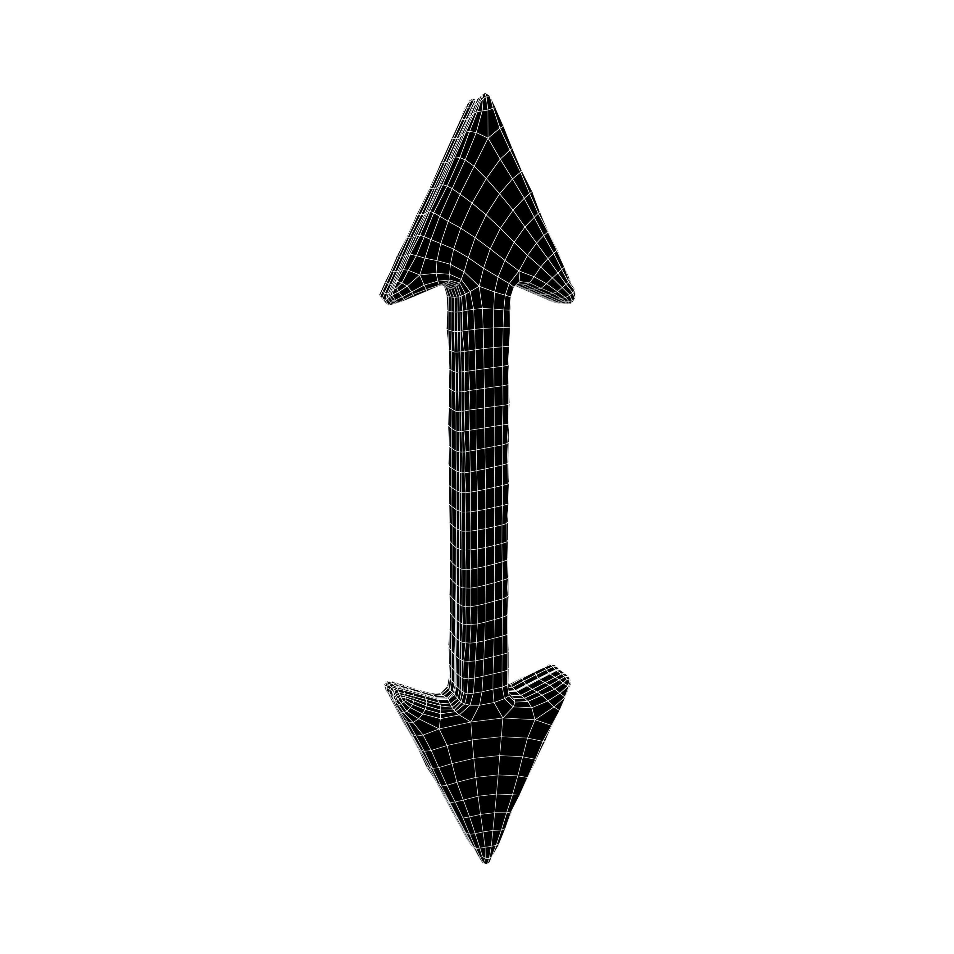 Double Headed Arrow v1 002 Low-poly 3D model_6