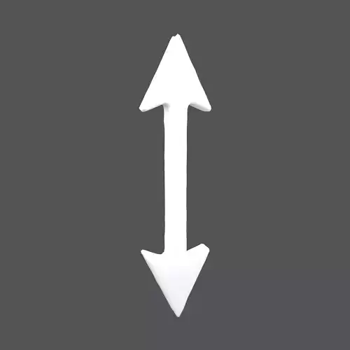 Double Headed Arrow v1 002 Low-poly 3D model