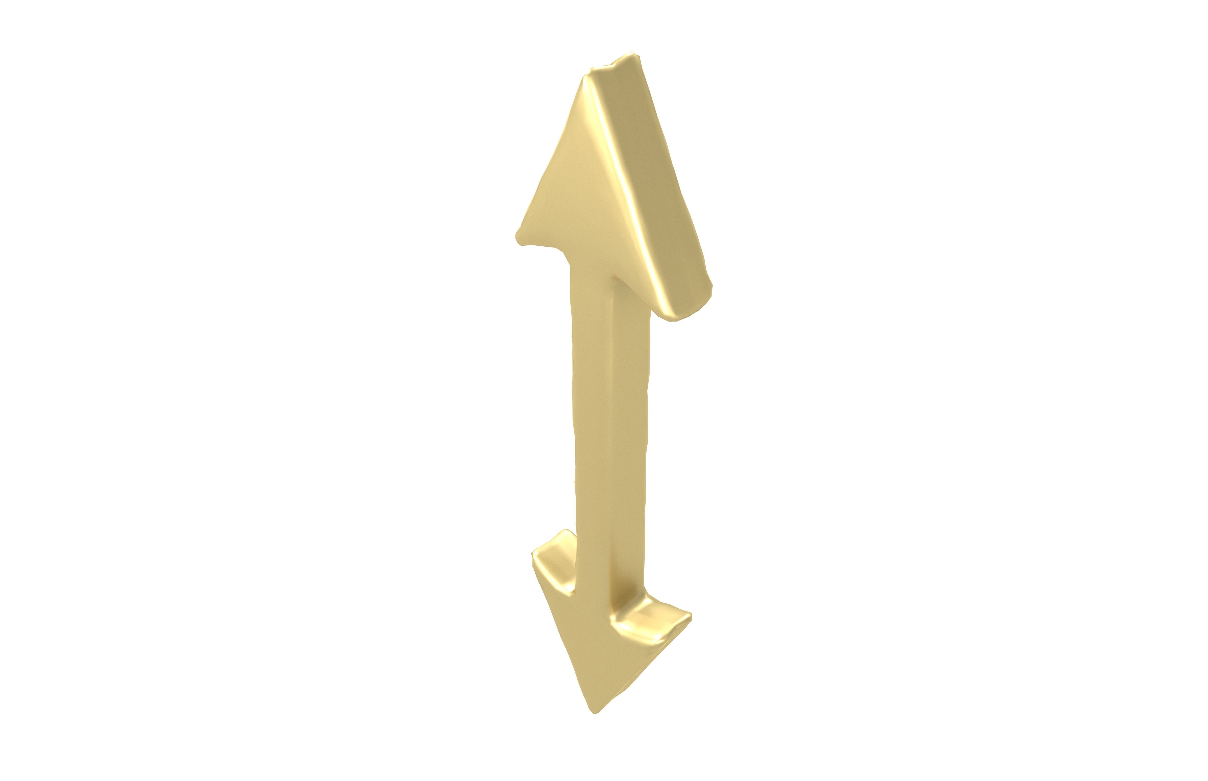 Double Headed Arrow v1 003 Low-poly 3D model_3