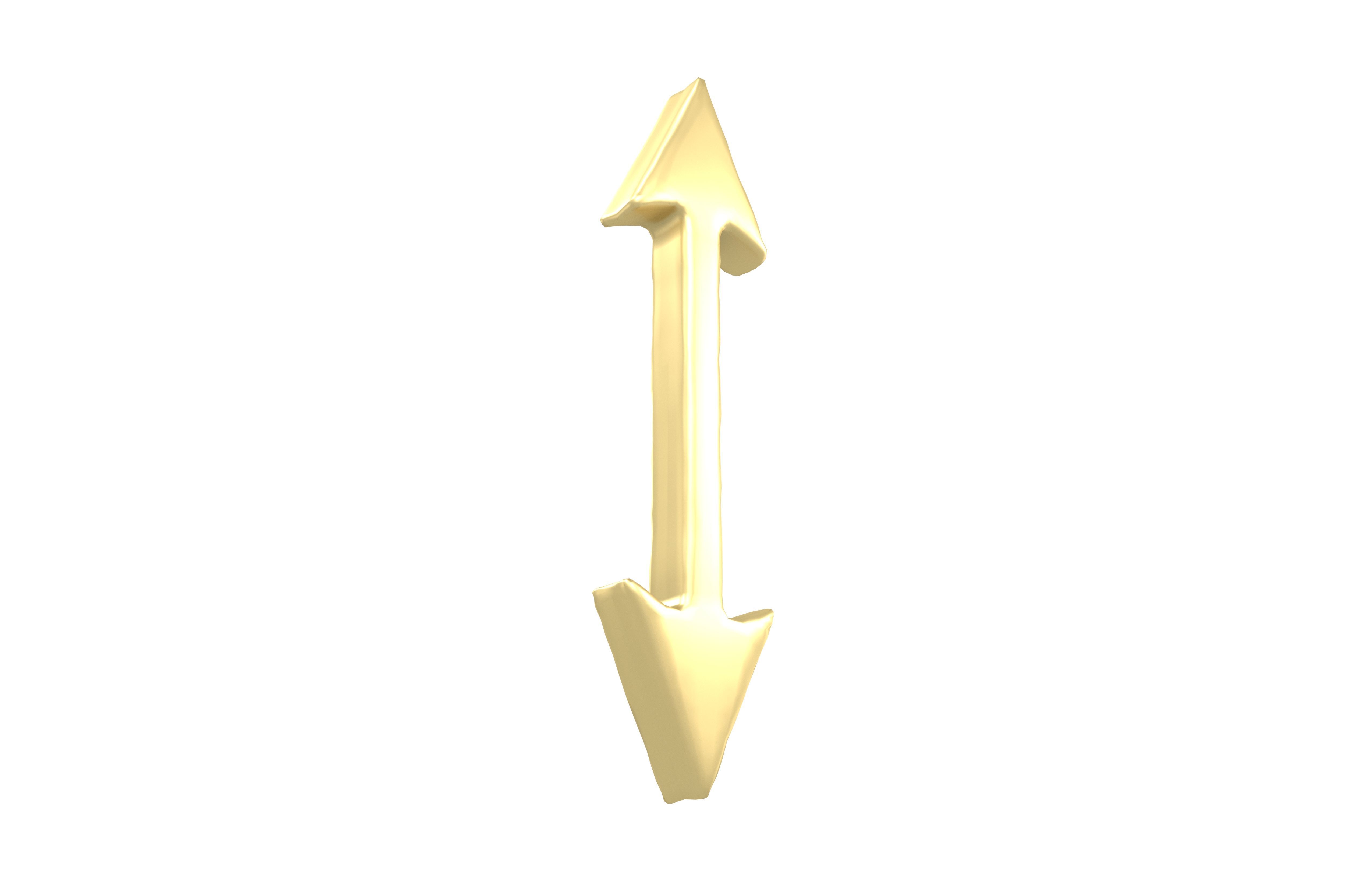 Double Headed Arrow v1 003 Low-poly 3D model_2