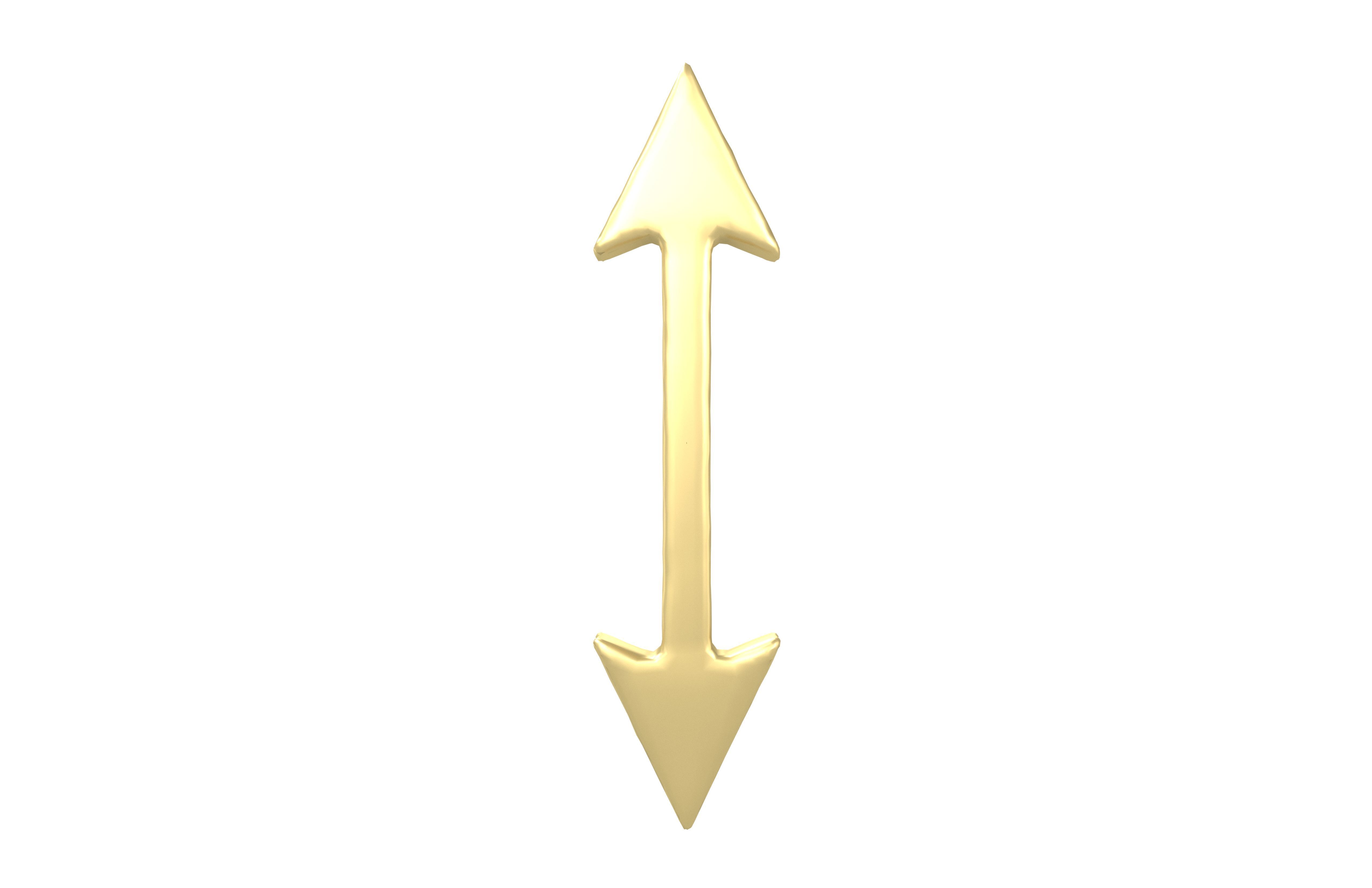 Double Headed Arrow v1 003 Low-poly 3D model_1
