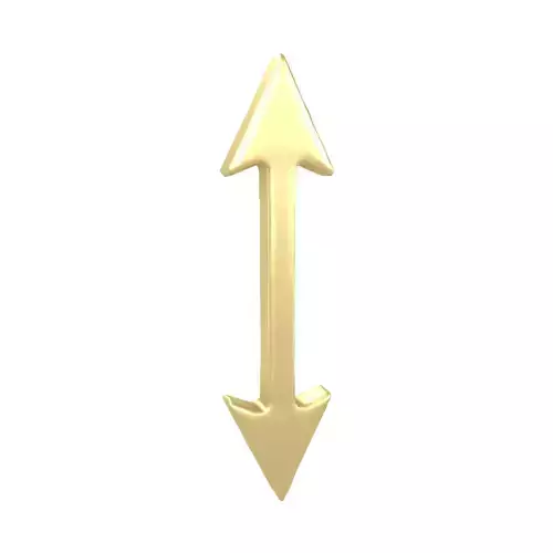 Double Headed Arrow v1 003 Low-poly 3D model
