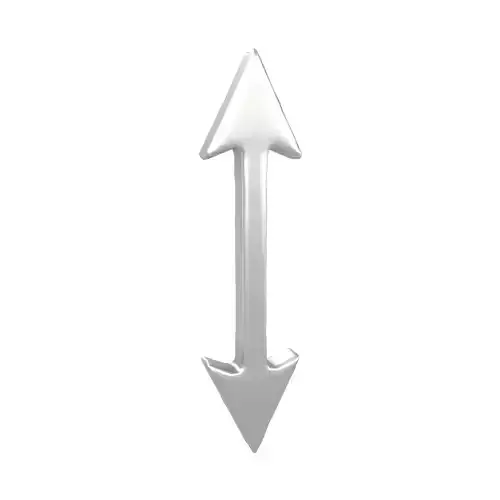 Double Headed Arrow v1 004 Low-poly 3D model