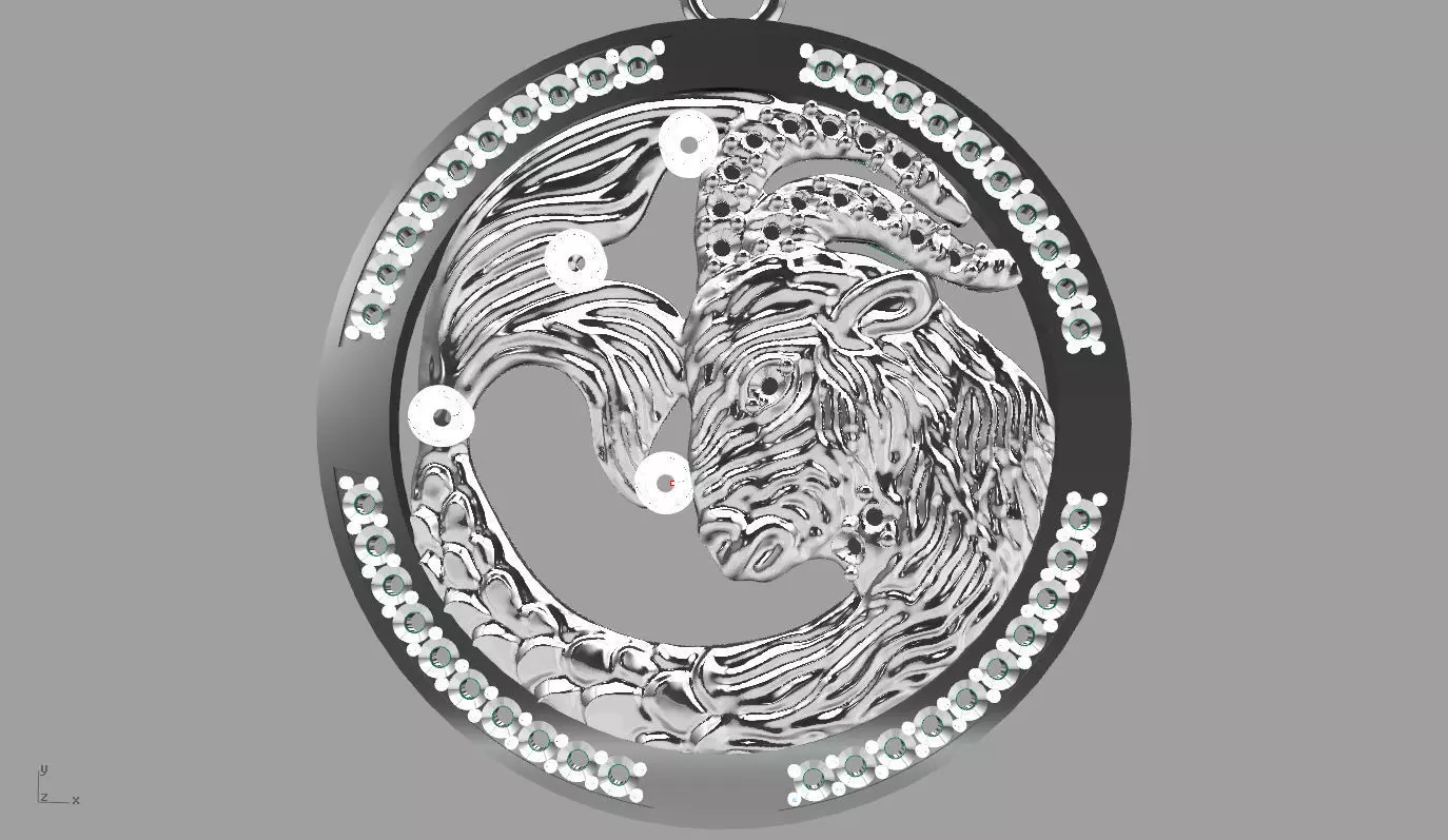 fish pandent 3D print model_0