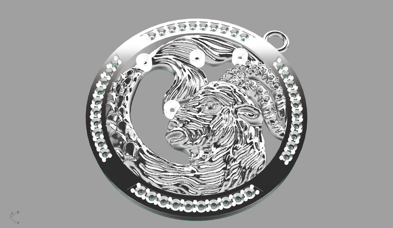 fish pandent 3D print model_1