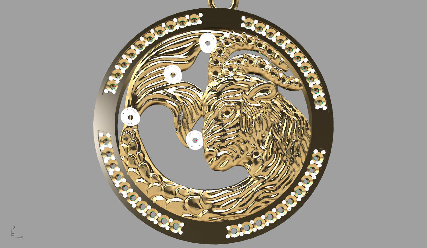 fish pandent 3D print model_5