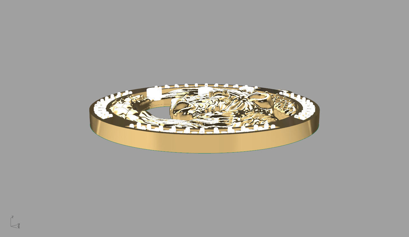 fish pandent 3D print model_6