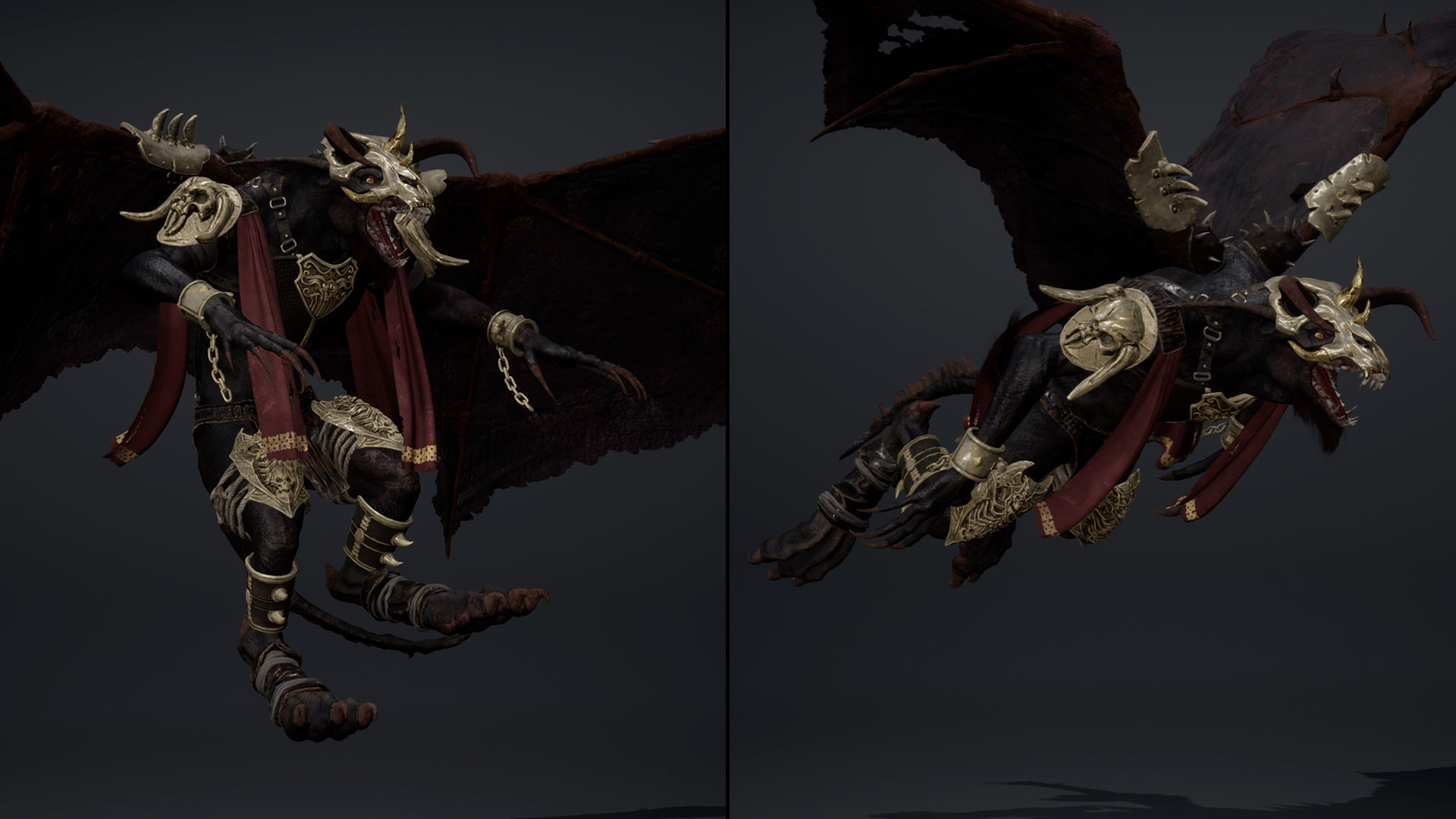 Shadow Barbar ArmWing Low-poly 3D model_23