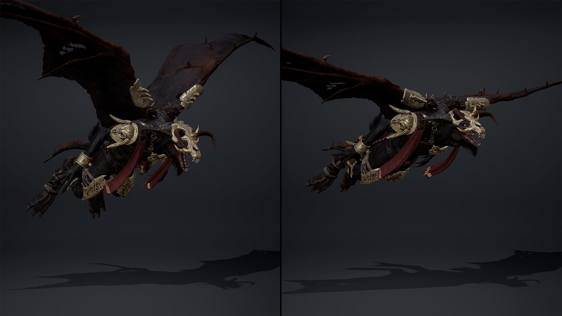 Shadow Barbar ArmWing Low-poly 3D model_18