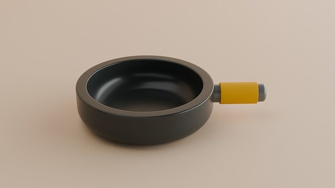 Frying Pan Free low-poly 3D model