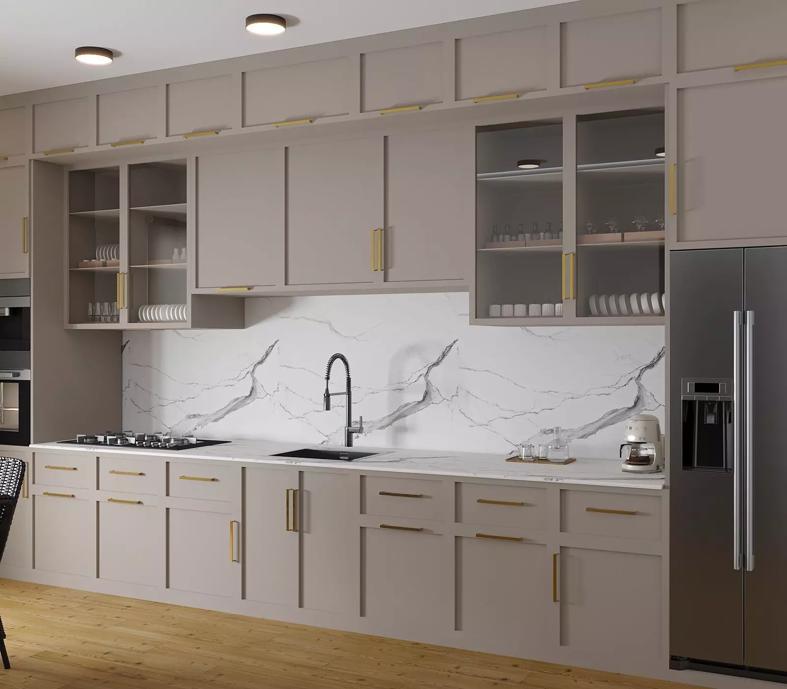 kitchen interior Low-poly 3D model
