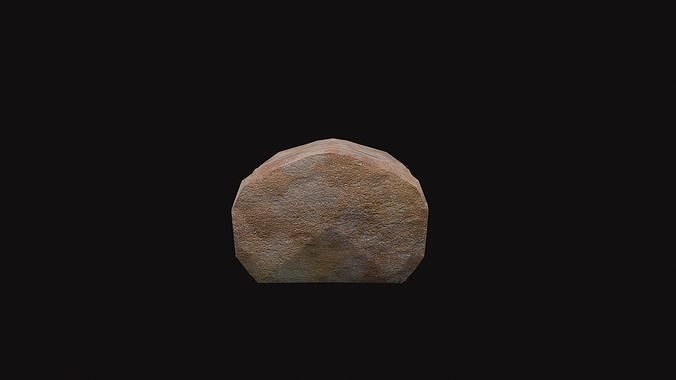 Medieval Bread Low-poly 3D model 7