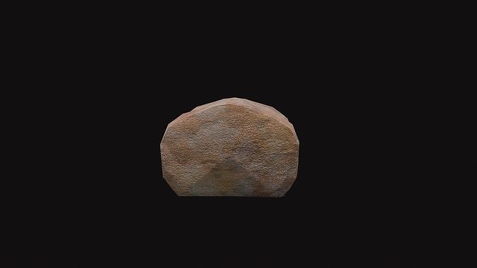 Medieval Bread Low-poly 3D model 5