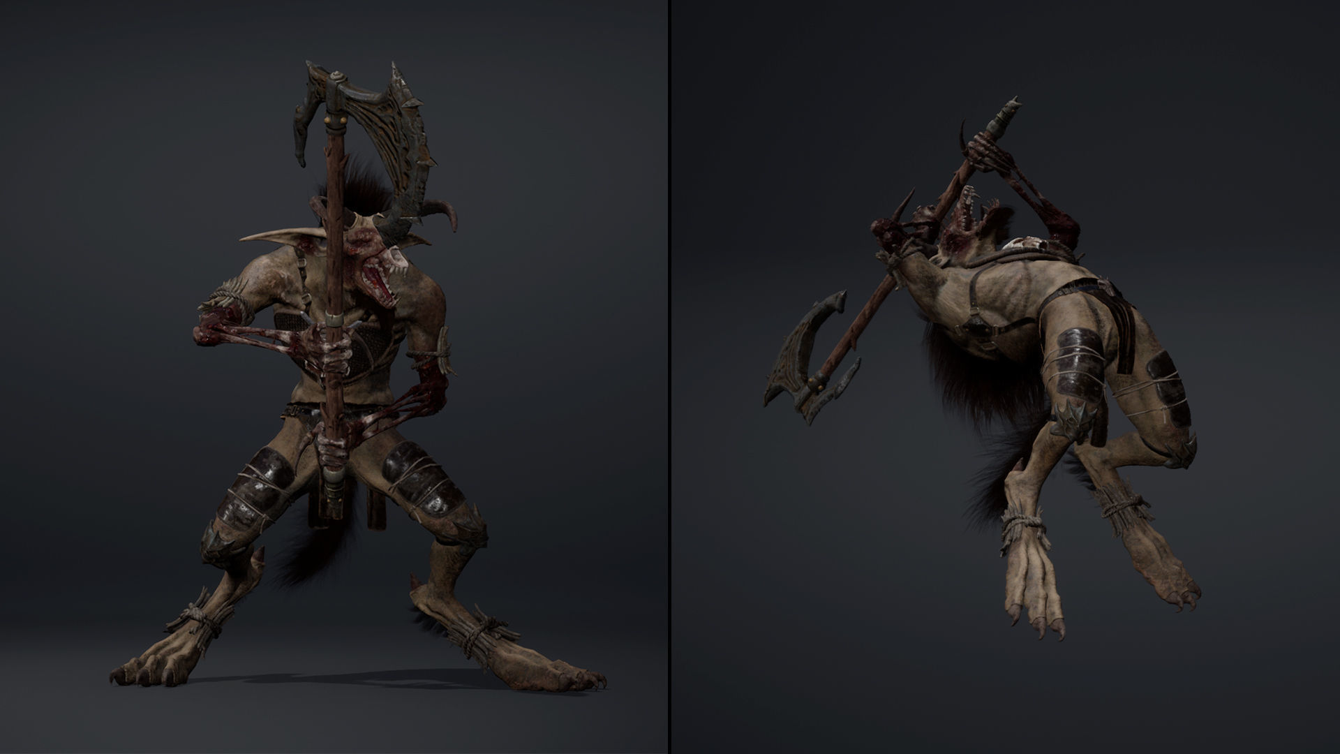 Shadow Barbar Damaged Low-poly 3D model_15