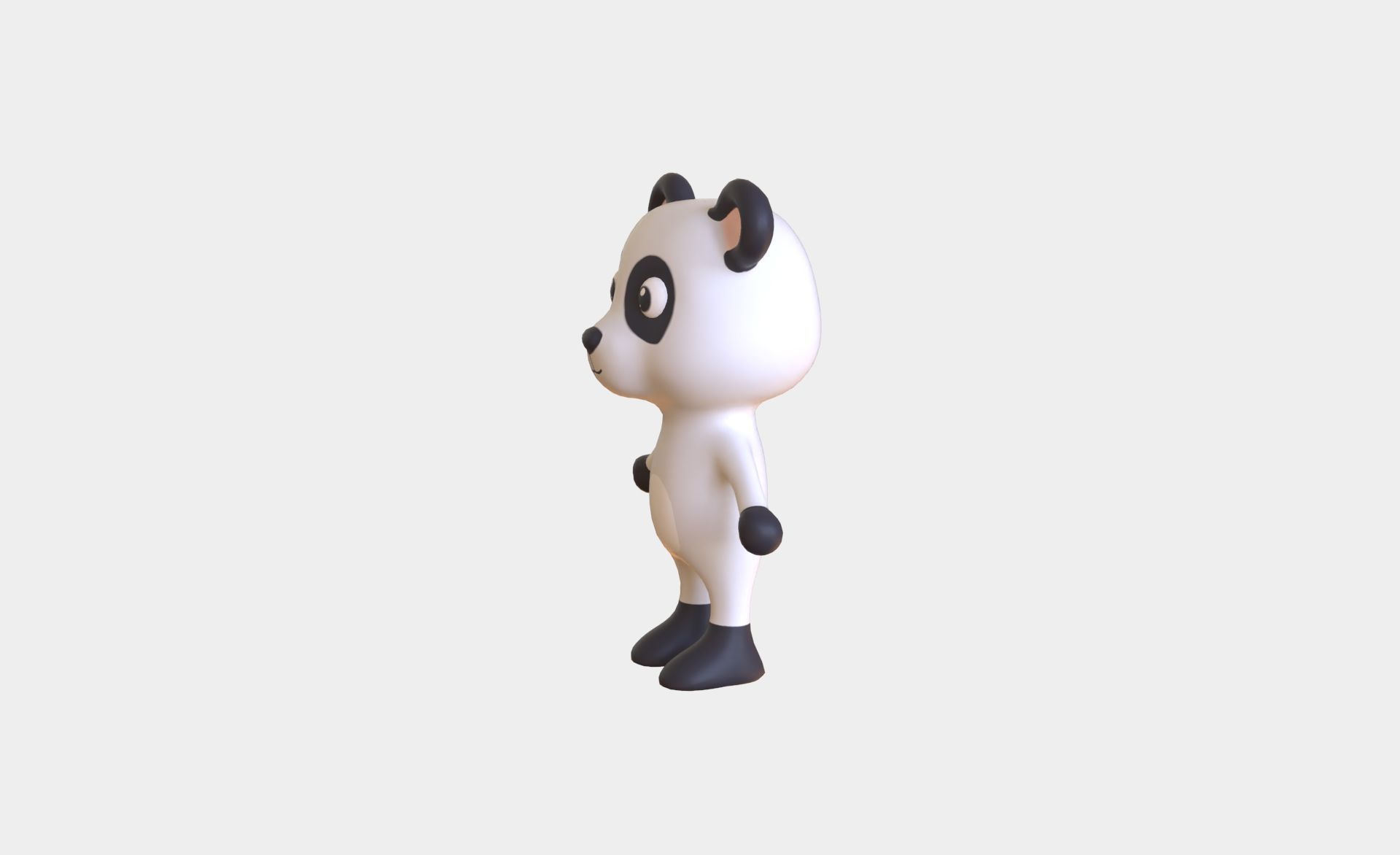 High-Quality 3D Cute Panda - Animated for Games Low-poly 3D model_6