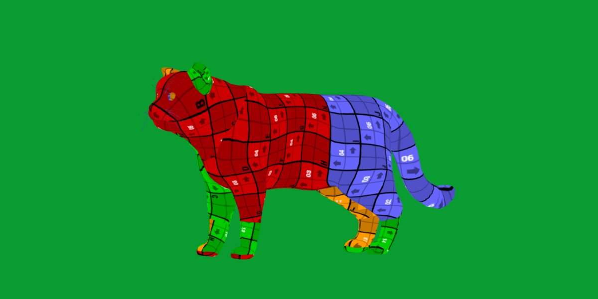 Pallas Manul Cat Breed Low-poly 3D model_17