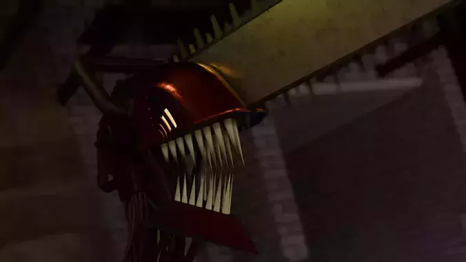 Chainsaw man Head 3d Model