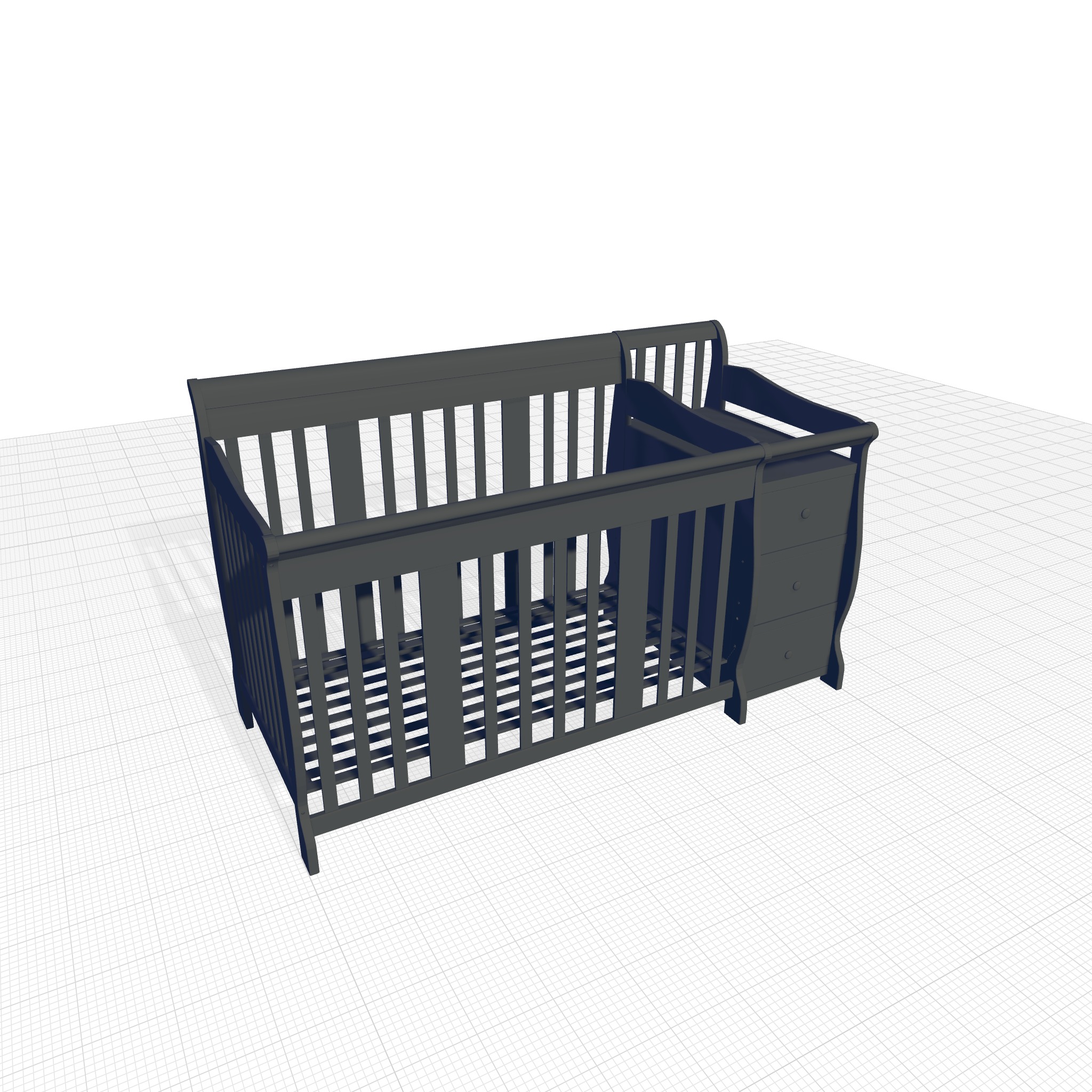 Portofino Crib  3D model_4