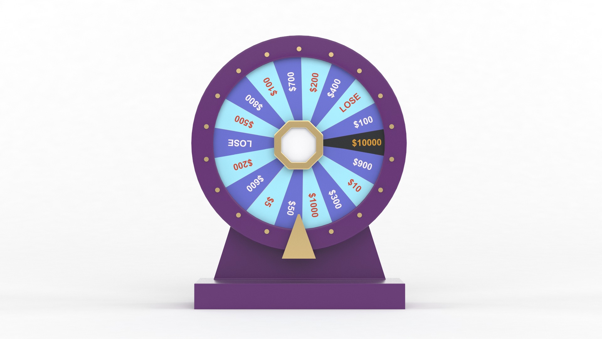 Wheel of Fortune 3D model_1