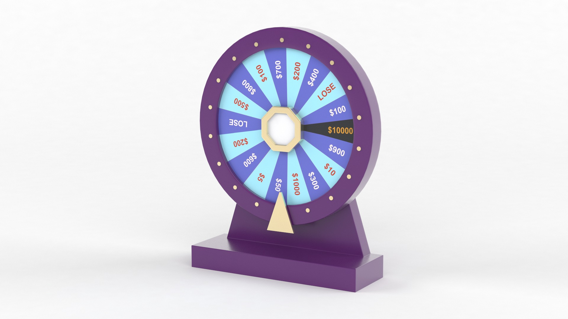 Wheel of Fortune 3D model_2