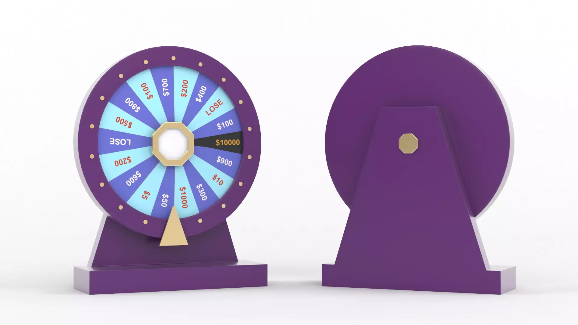 Wheel of Fortune 3D model_0