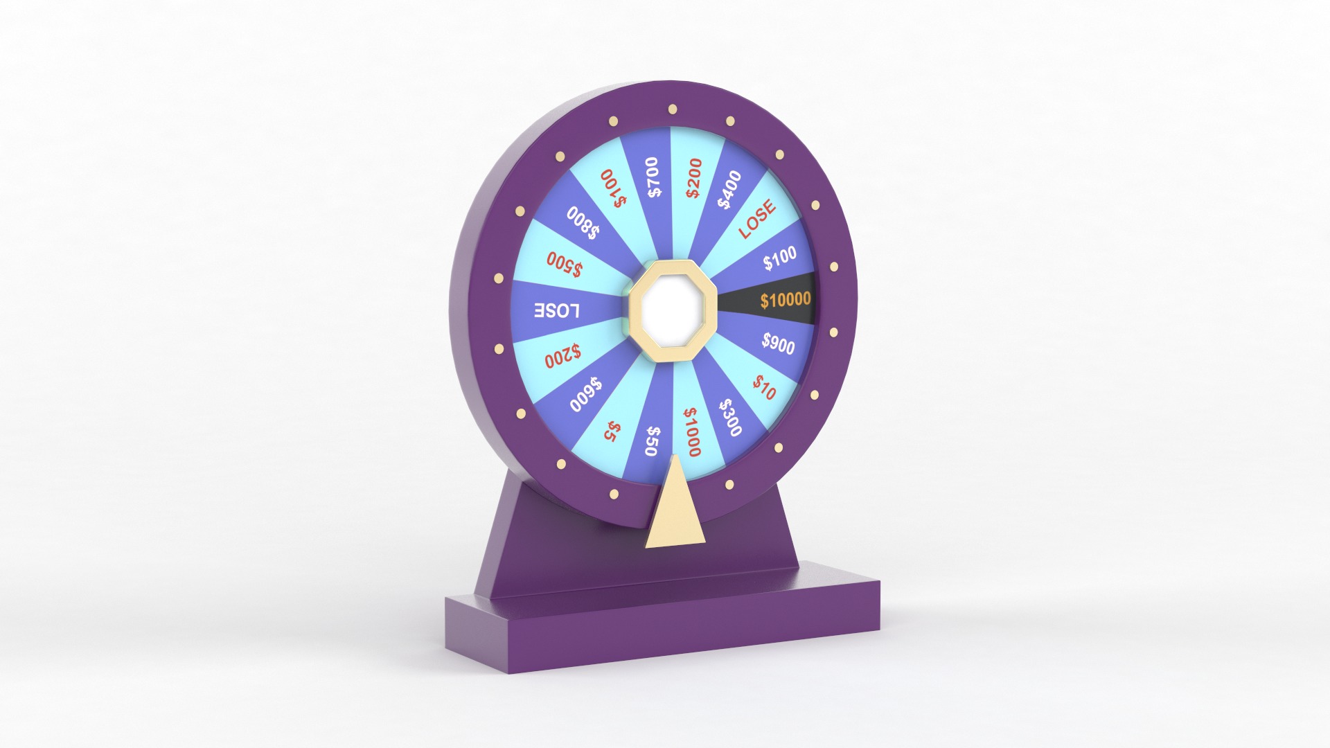 Wheel of Fortune 3D model_4