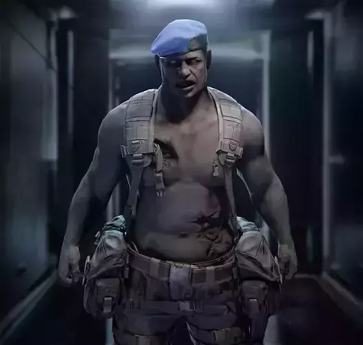 Zombie Soldier-Low-poly 3D game model Low-poly 3D model