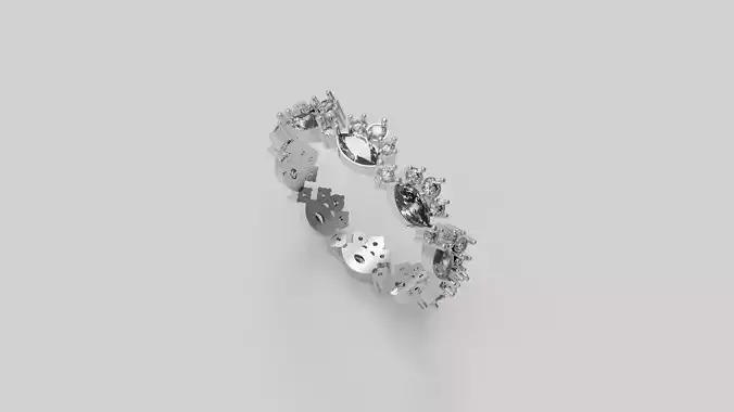 241207 Women Rings - Shaghayegh 3D print model 3D print model