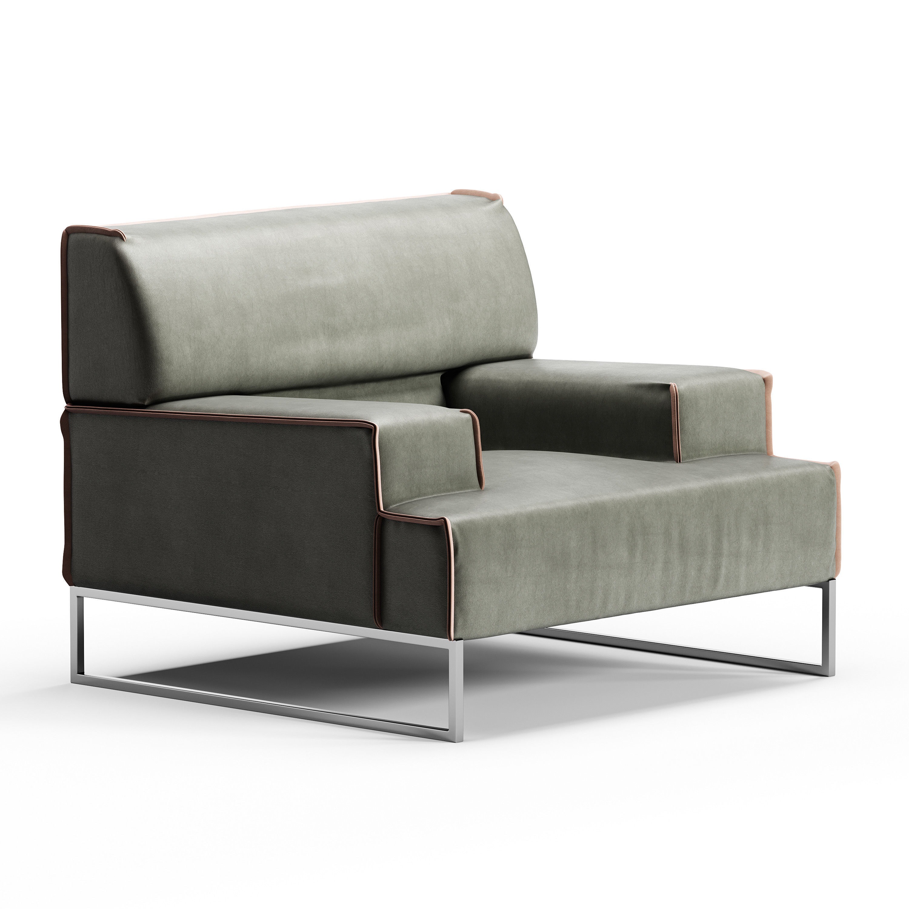 Frigerio Cloud Armchair 3D model_3