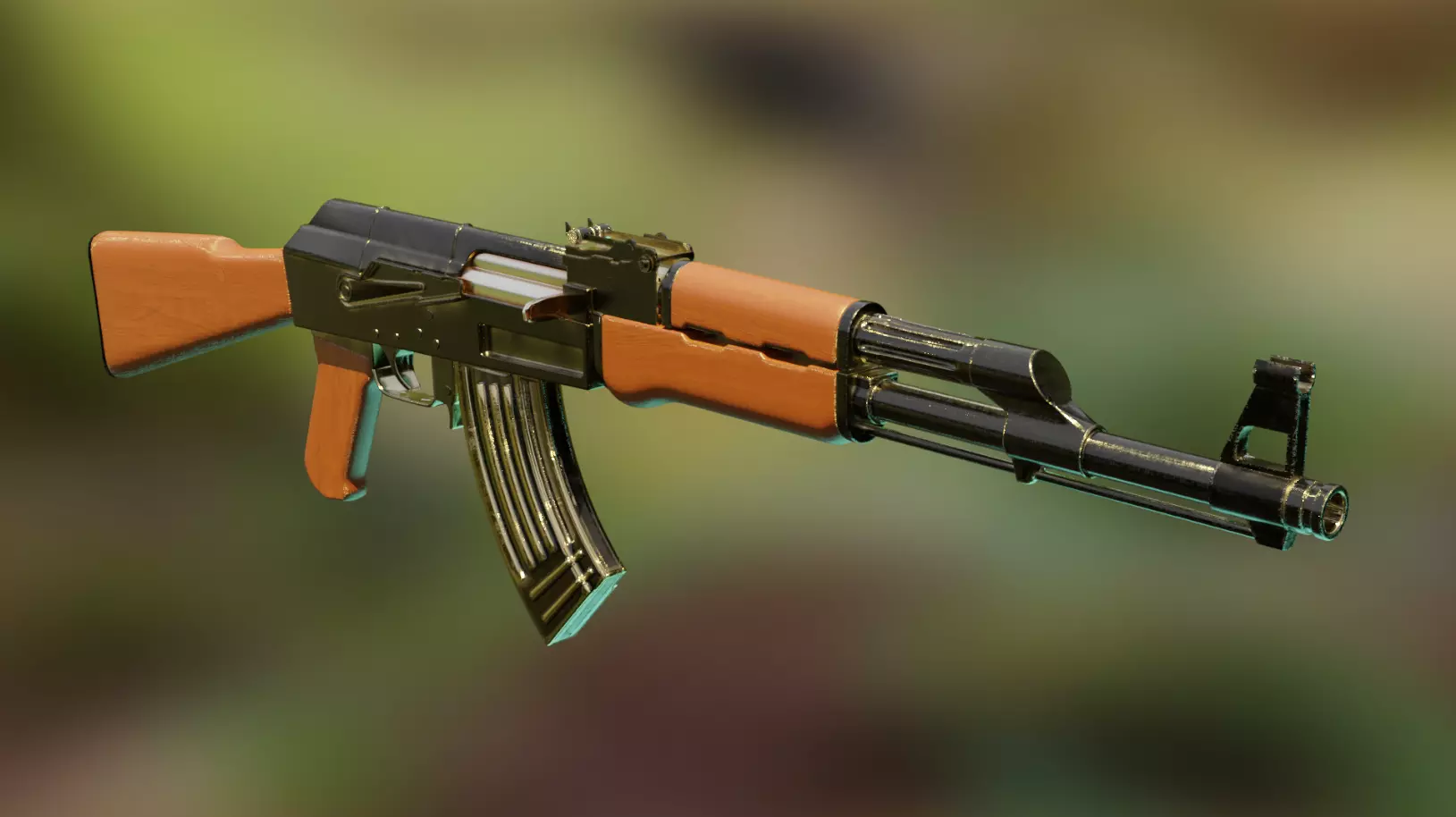 AK47 assault rifle Free 3D model