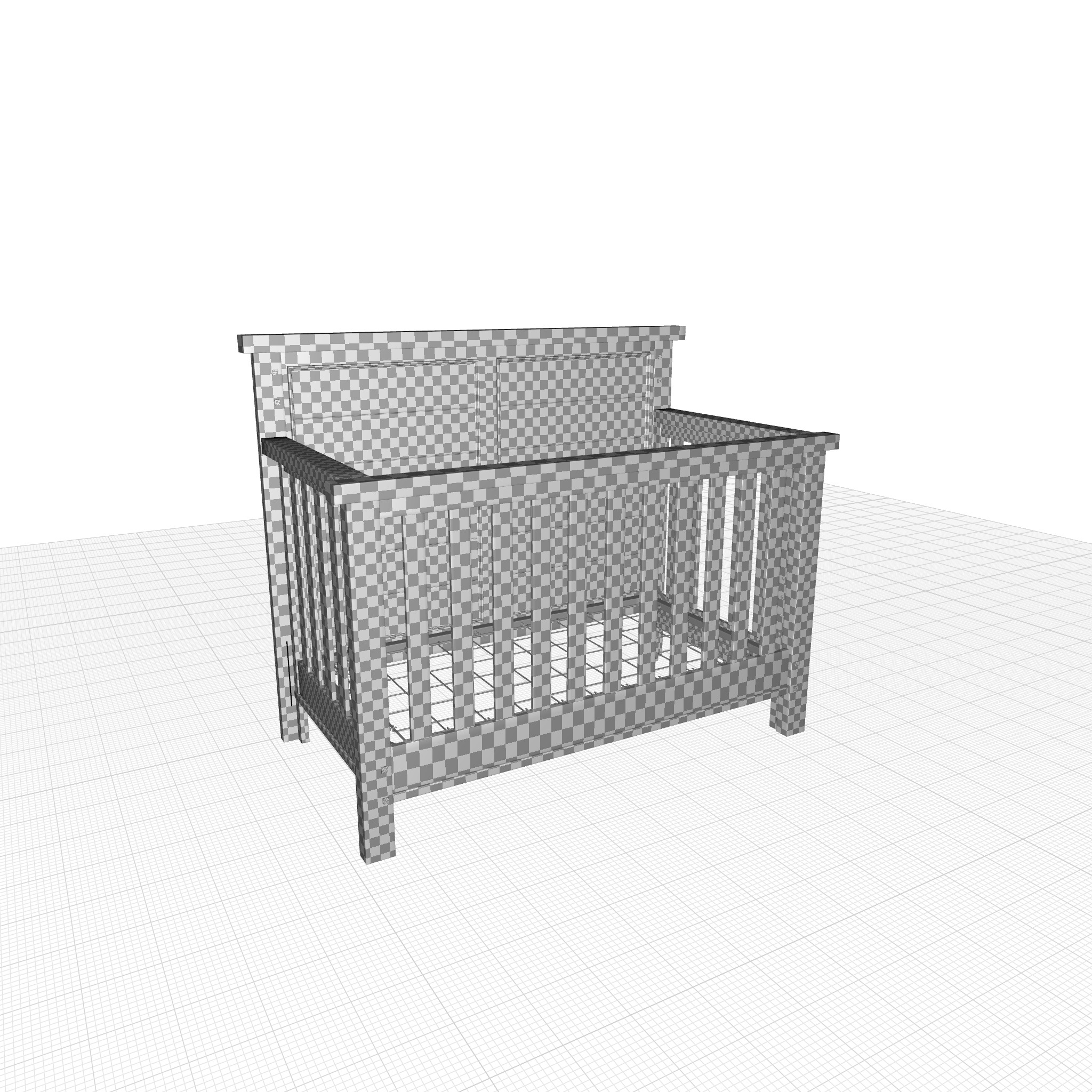 Timber Lake Crib 3D model_2
