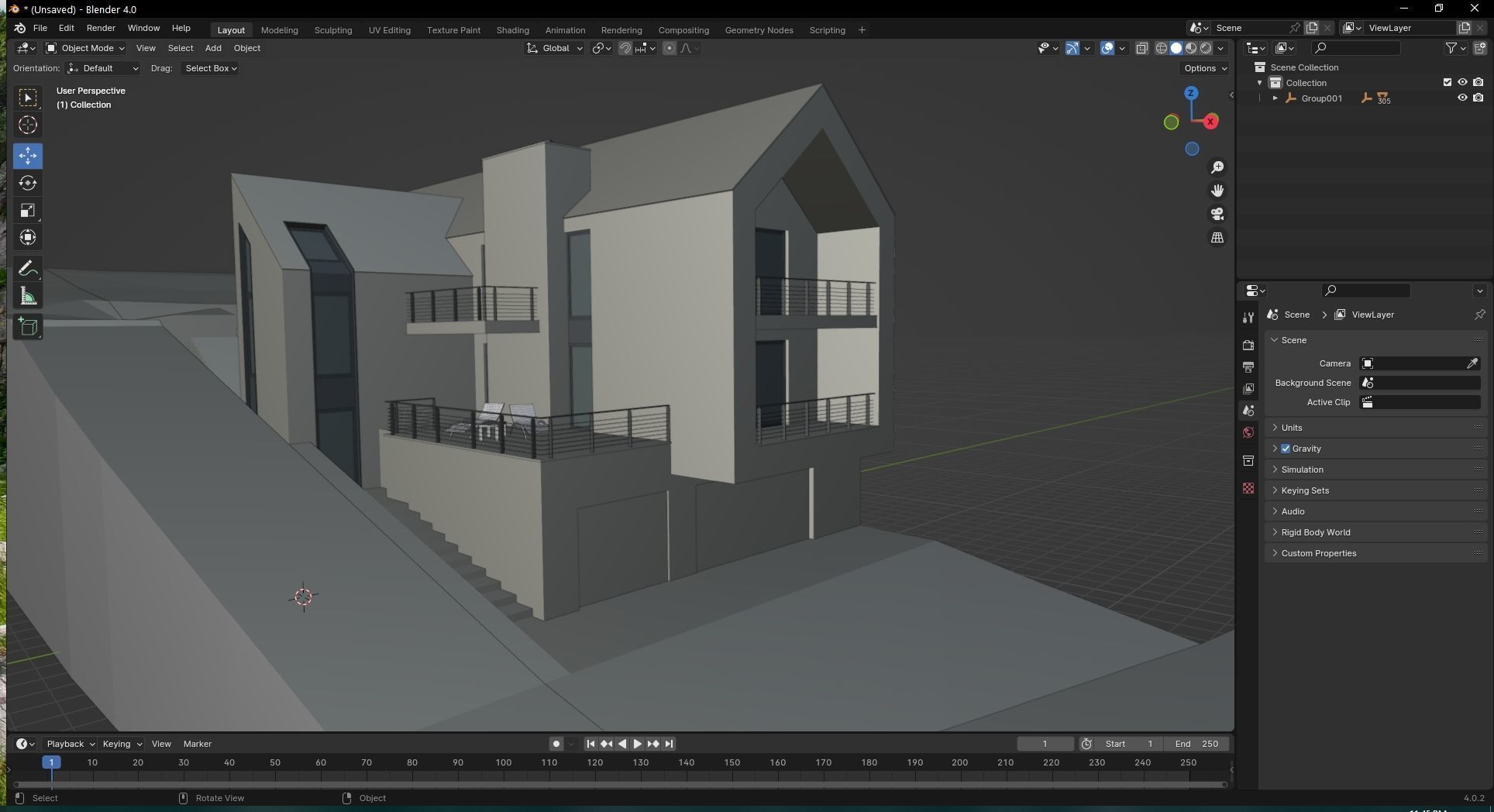 villa 106  Low-poly 3D model_15