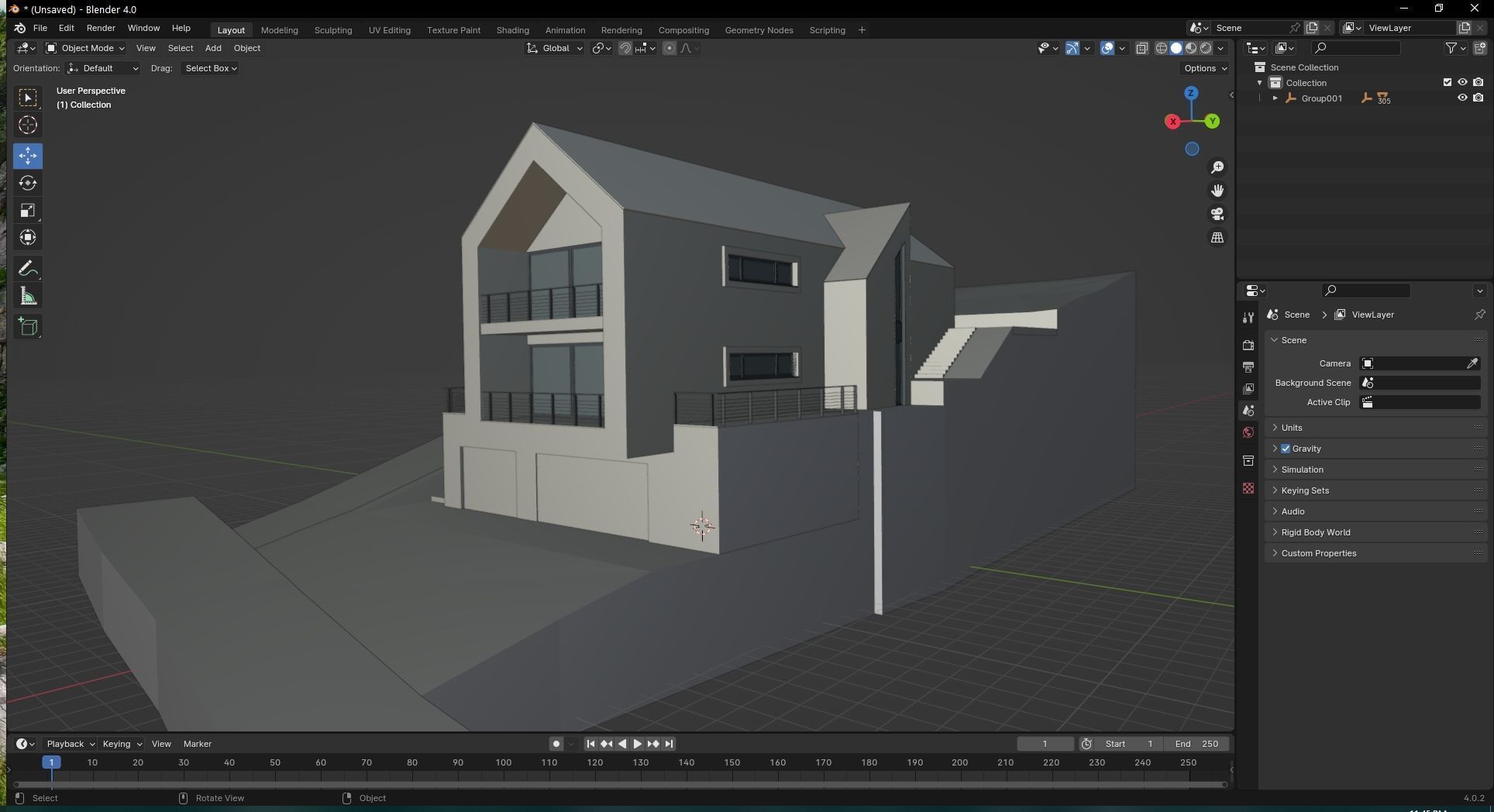villa 106  Low-poly 3D model_13