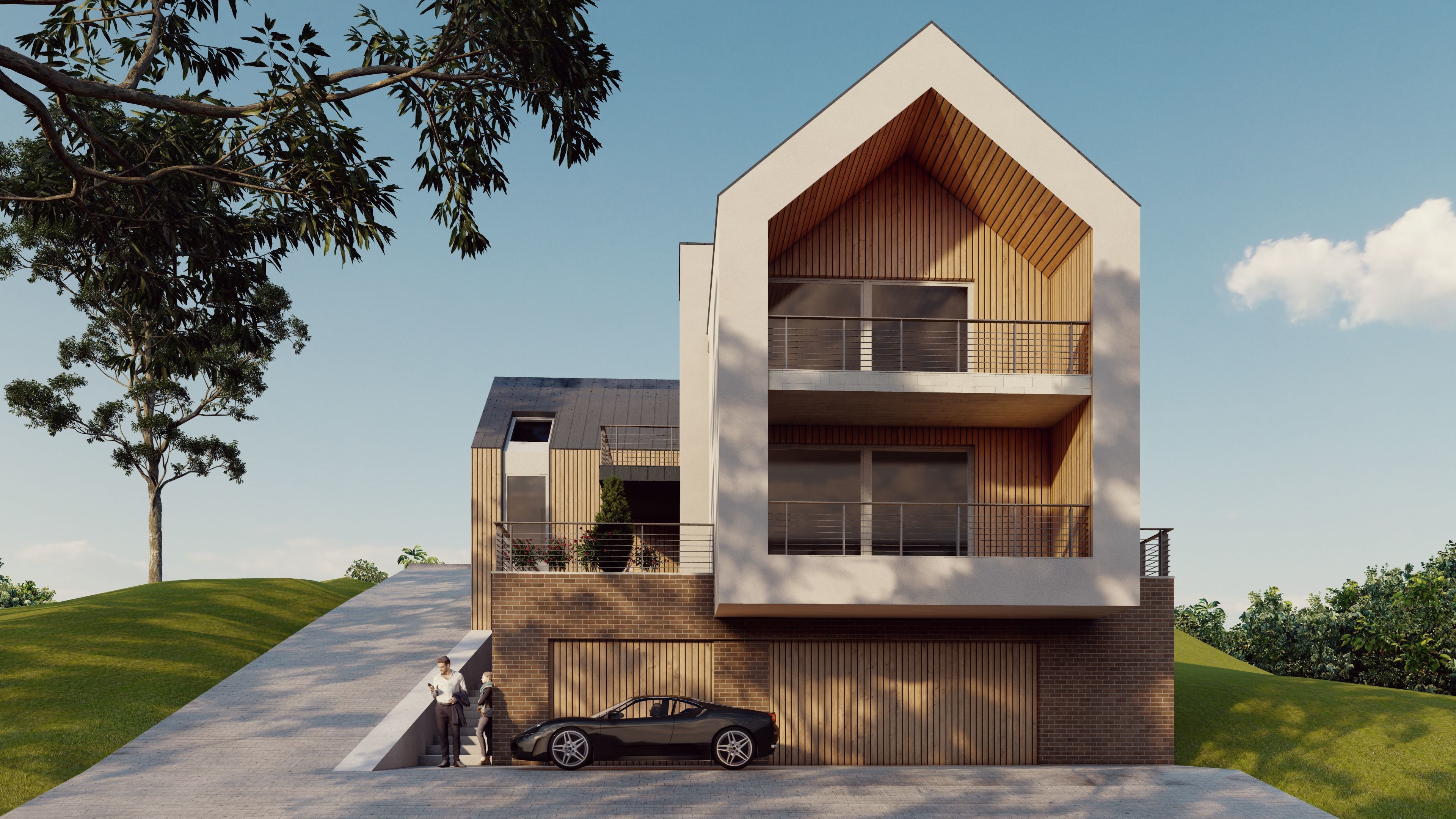 villa 106  Low-poly 3D model_3