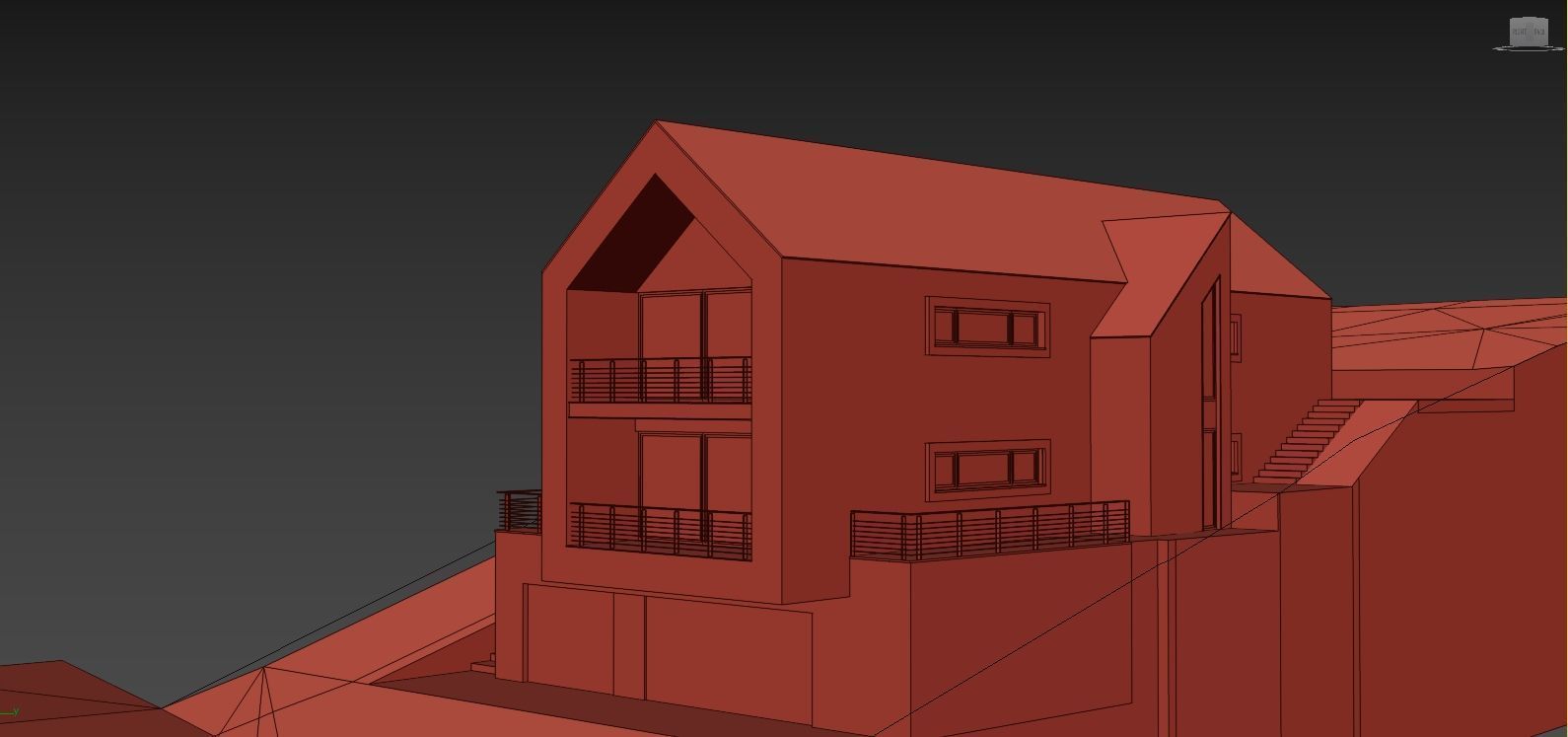 villa 106  Low-poly 3D model_16