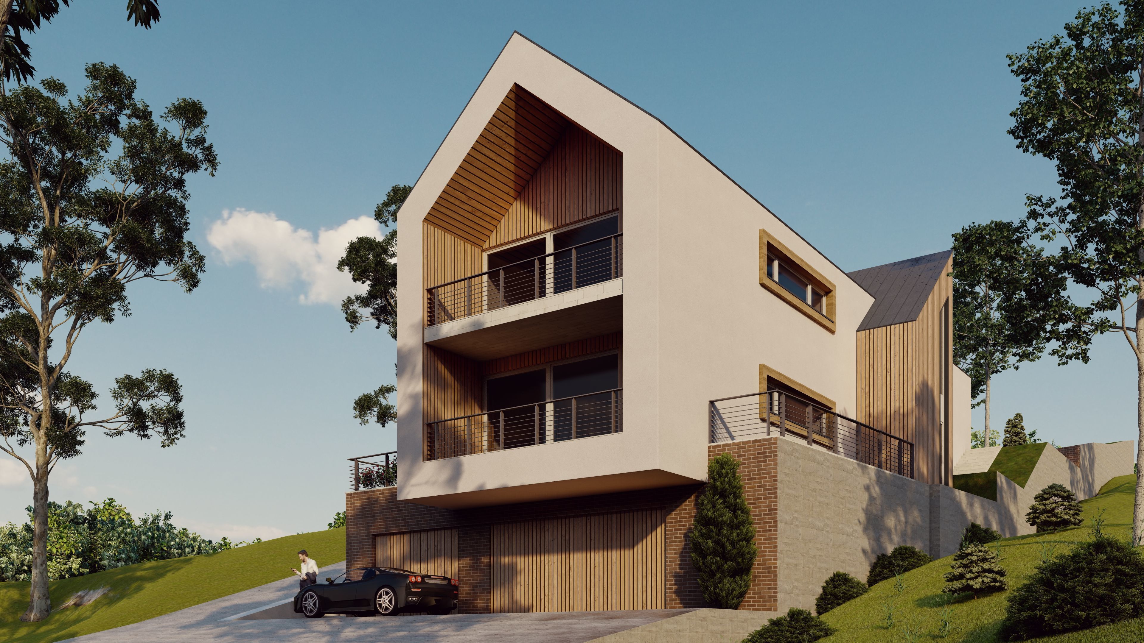 villa 106  Low-poly 3D model_4