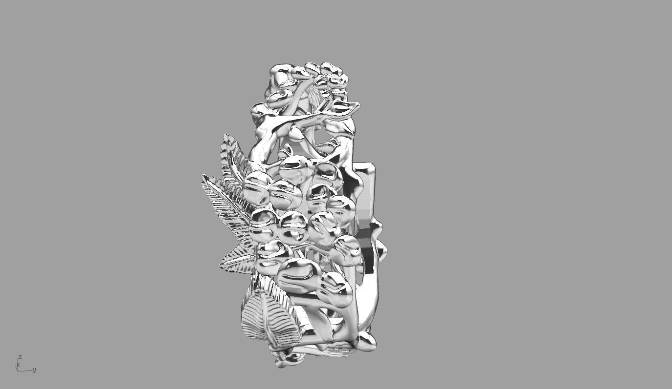 nature ring 0 3D print model_5