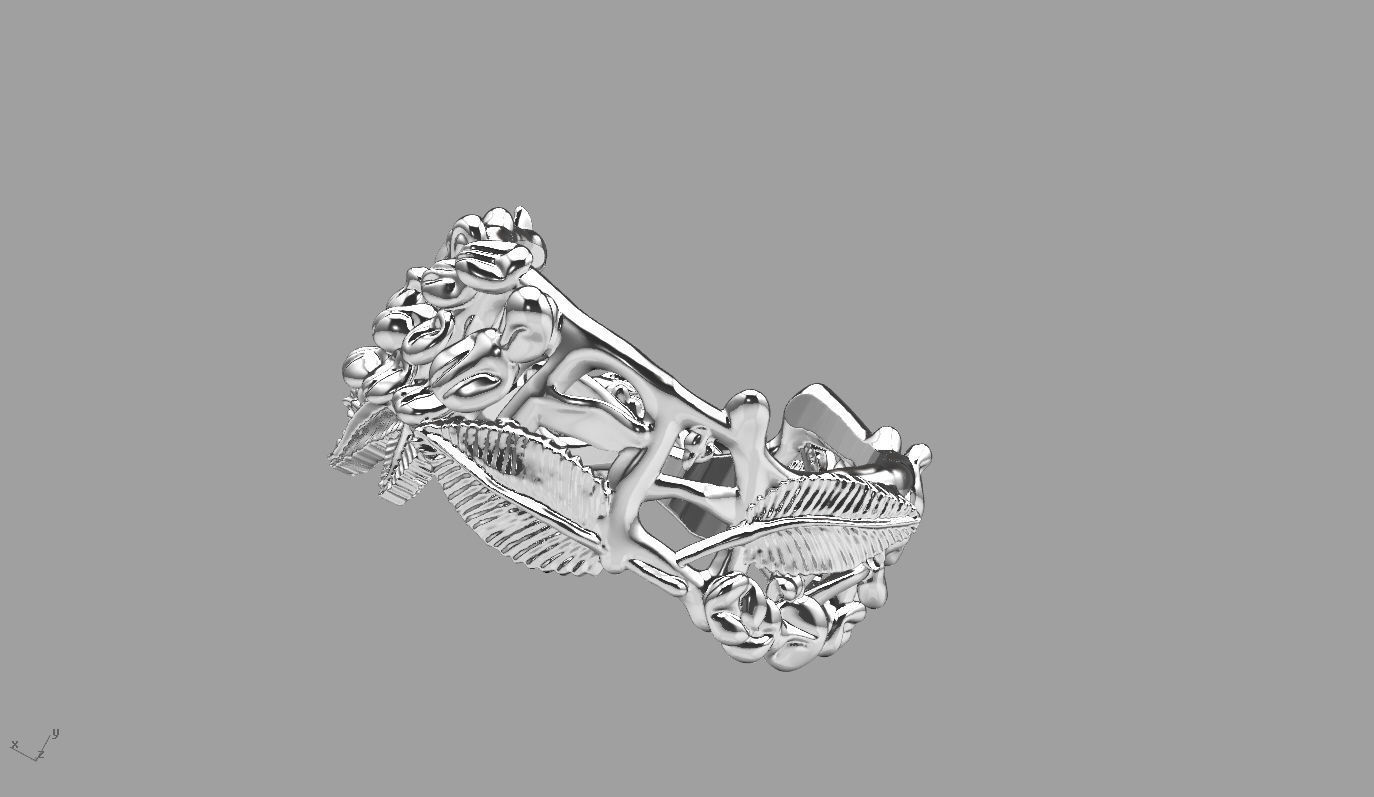 nature ring 0 3D print model_1