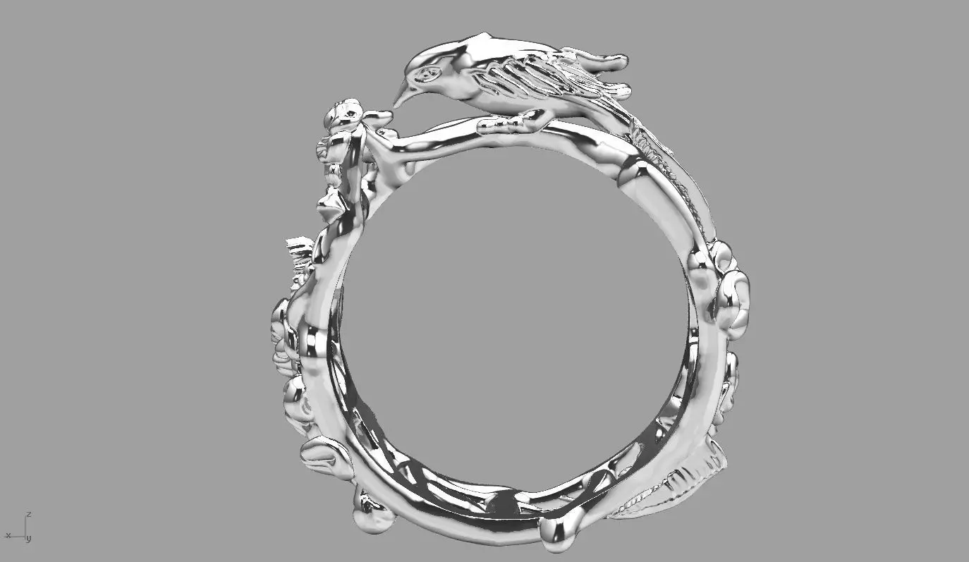 nature ring 0 3D print model_0