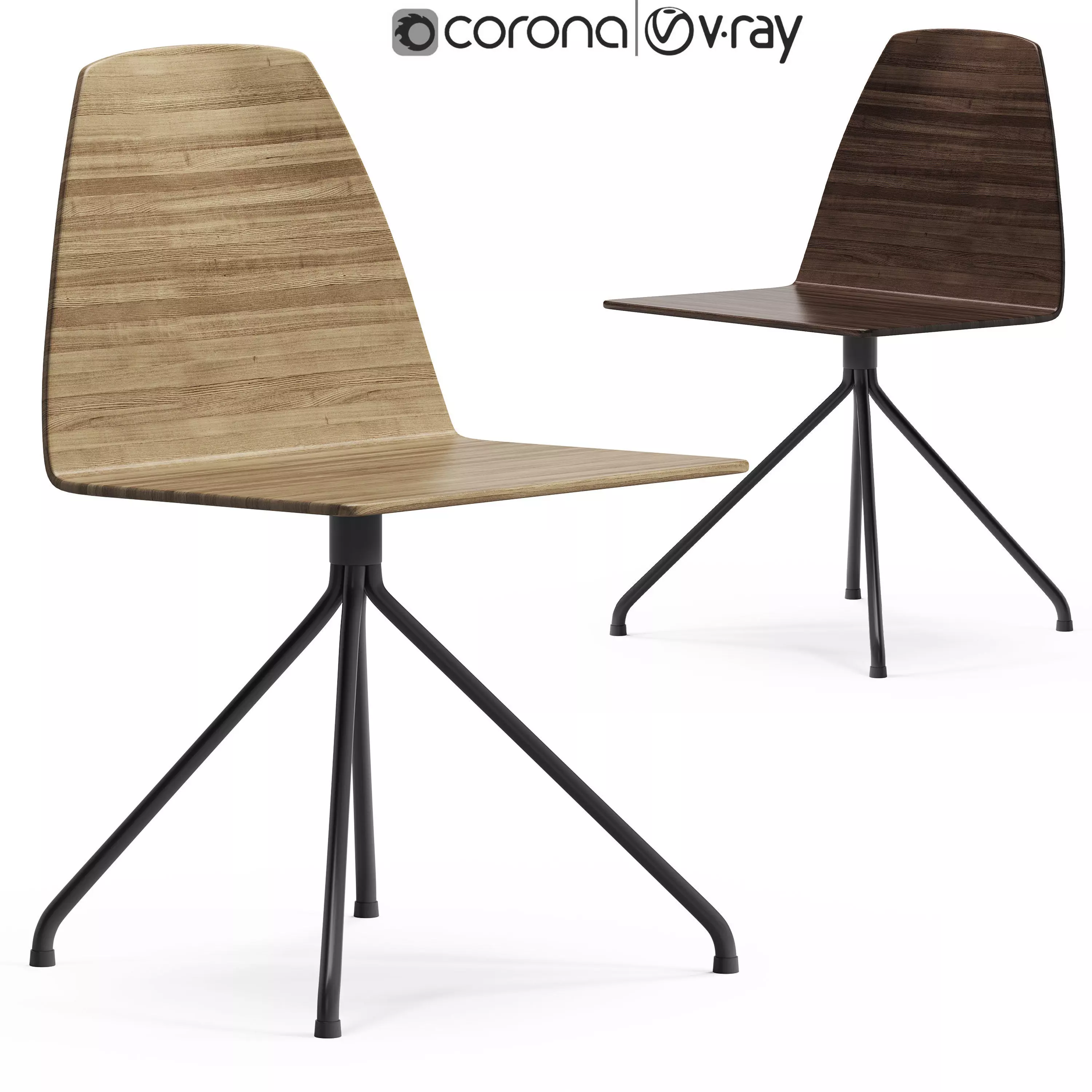 Sovet Sila Trestle Chair 3D model