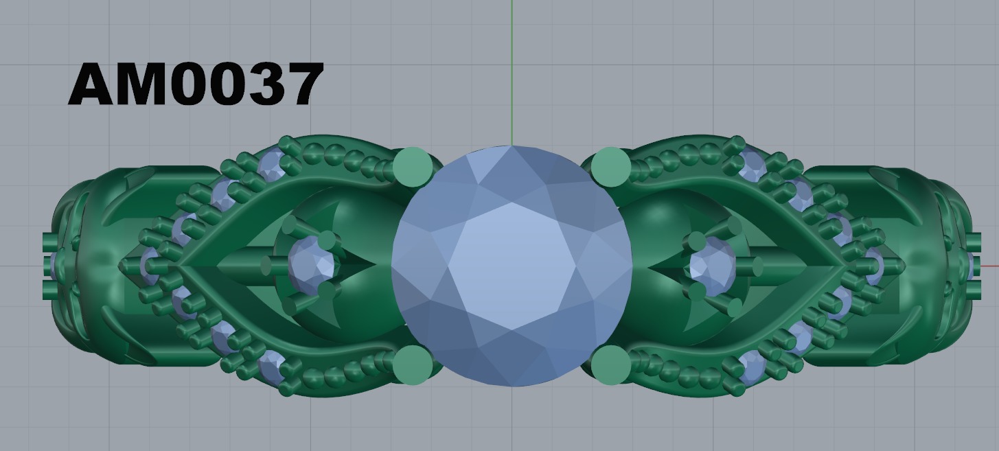 Luxury ring with cat 3D print model_8